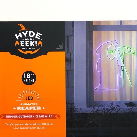 Hyde and EEK! Animated LED Grim Reaper Sign. NIB SOLD OUT EVERYWHERE! - Picture 3 of 4